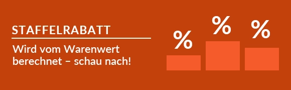 Staffelrabatt.
