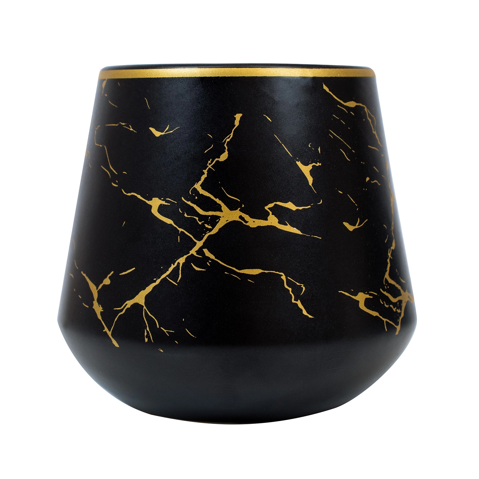 Nocturne ceramic yerba mate gourd