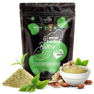 Nustino – Beurre de cacahuète en poudre – Matcha (sans sucre ajouté) 400 g