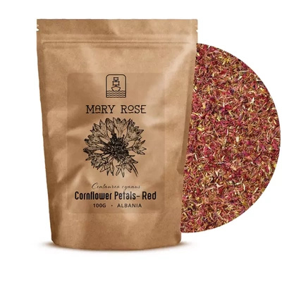 Mary Rose – Chrpa červená 100 g (okvětní lístky)