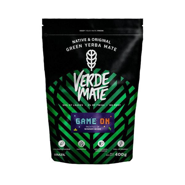 Verde Mate Green Game On 0,4 kg – yerba mate dla graczy o smaku energy drinka