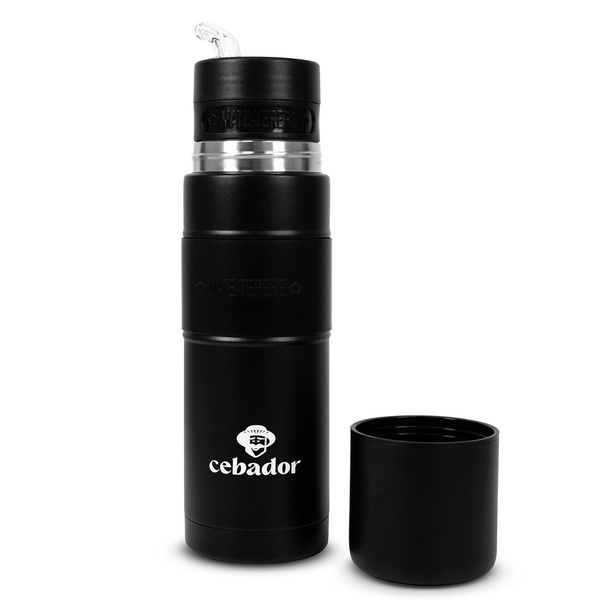 25 x Yerbomos XL ALL IN ONE - 750 ml - Nádoba, termoska a bombilla v jednom (černá)