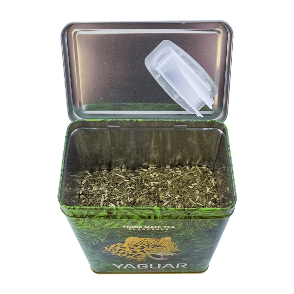 Yerbera – Boîte en métal + Yaguar Cannabis 0,5 kg