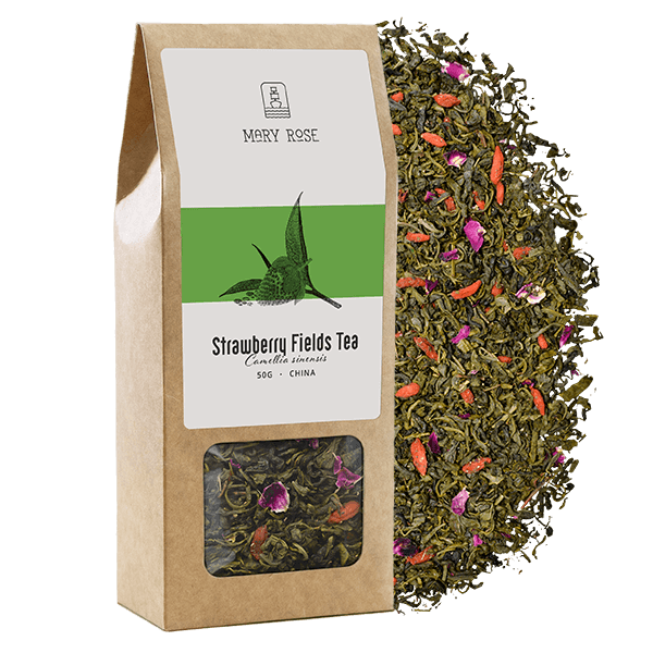 Mary Rose - Herbata Zielona Strawberry Fields - 50g