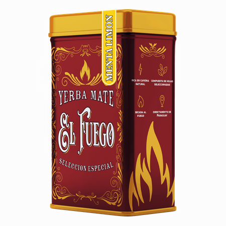 32 x Yerbera - Lattina di El Fuego Menta Limon 0,5 kg