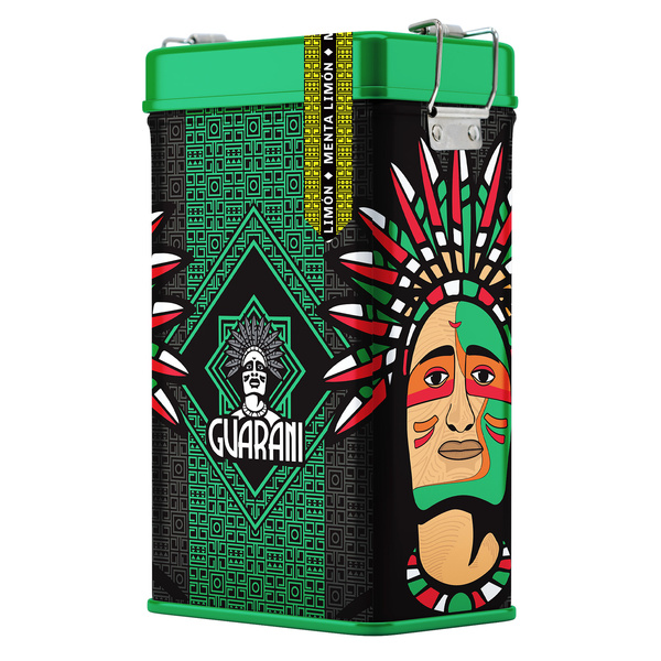 Yerbera – Scatola di latta + Guarani Menta Limón 0,5 kg