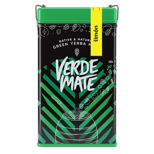 Yerbera – Tin can + Verde Mate Green Limón 0.5kg
