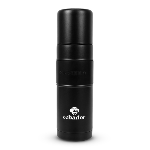 Yerbomos XL ALL IN ONE – 750 ml – Calebasse, thermos et bombilla en un (noir)