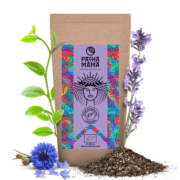 Guayusa Pachamama Lavanda - organická certifikovaná guayusa s levandulí - 100g