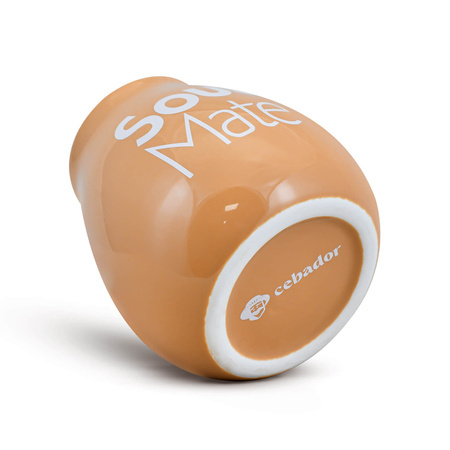 1440 x Calabaza de cerámica beige con logotipo Soul Mate - 350 ml