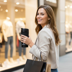 Cup Press Thermal Mug with French Press 400ml