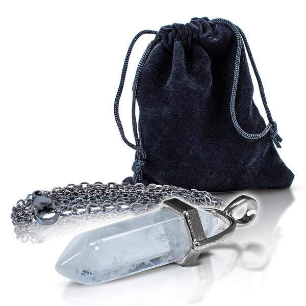 Pendentif en cristal de roche
