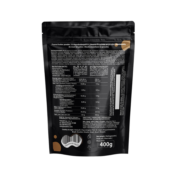 Nustino – Masło Orzechowe w Proszku – Classic (bez dodatku cukru) 400 g