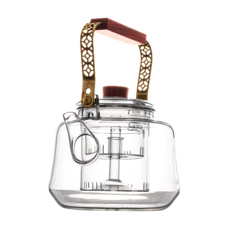 4 x Jarra de cristal Ornamento con cafetera 1000 ml