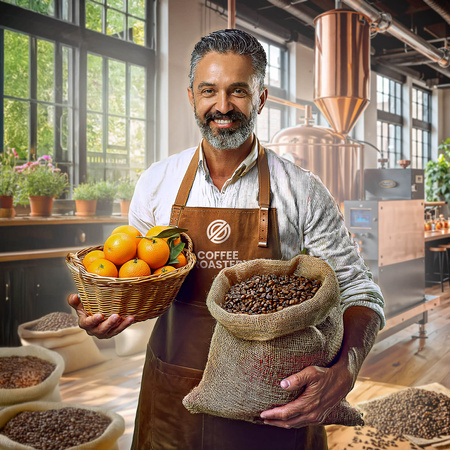 28 x Coffee Broastery - Café arábica en grano Brazil Guaxupe Premium 1 kg