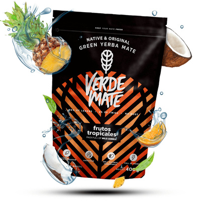 40 x Verde Mate Green Frutos Tropicales 0,4 kg