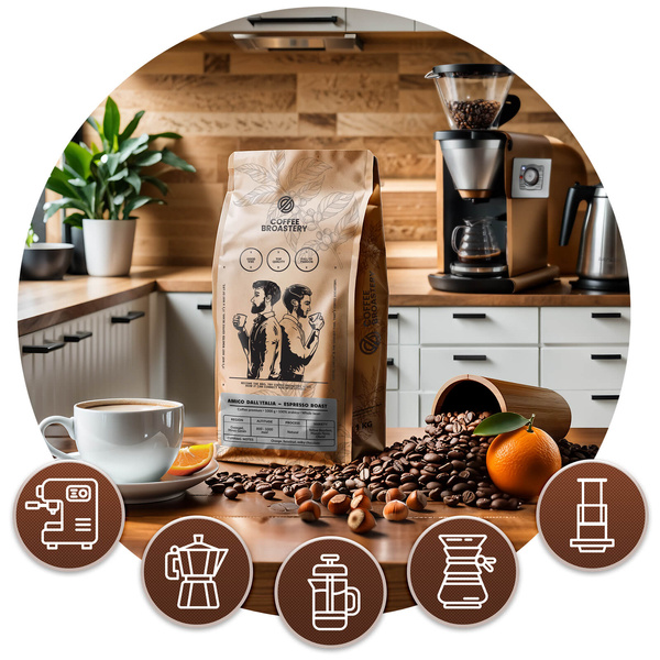 Coffee Broastery - Kawa ziarnista Amico dall'Italia Espresso Roast 400 g