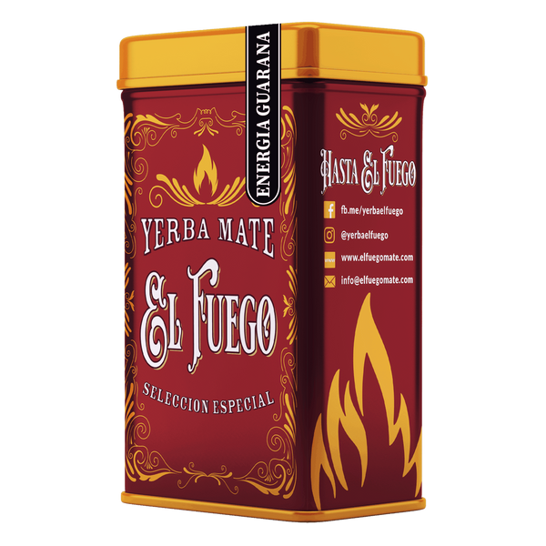 Yerbera – Metalldose + El Fuego Energia Guarana 0,5 kg