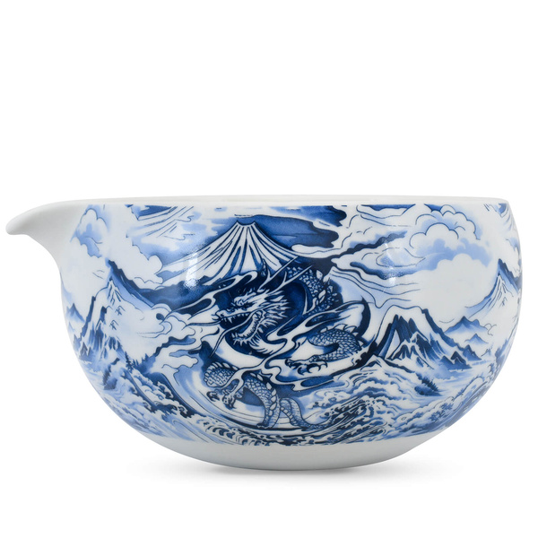 Matchawan Dragon – Bol en céramique pour matcha avec bec verseur