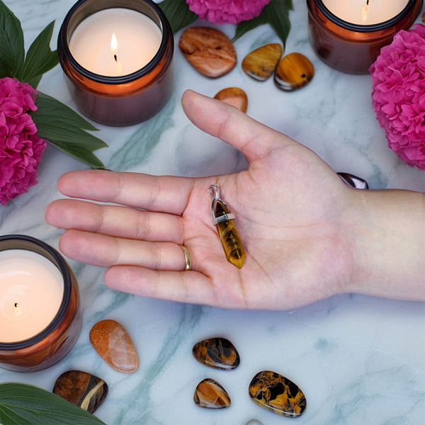 Pendentif en œil de tigre