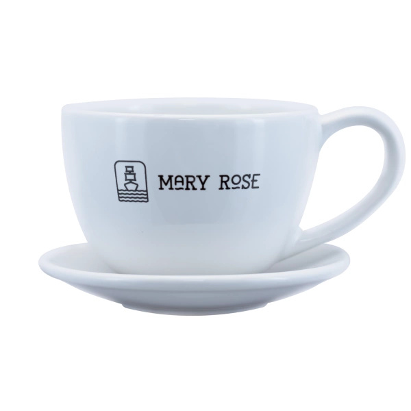 Šálek s logem Mary Rose (bílý) 200 ml