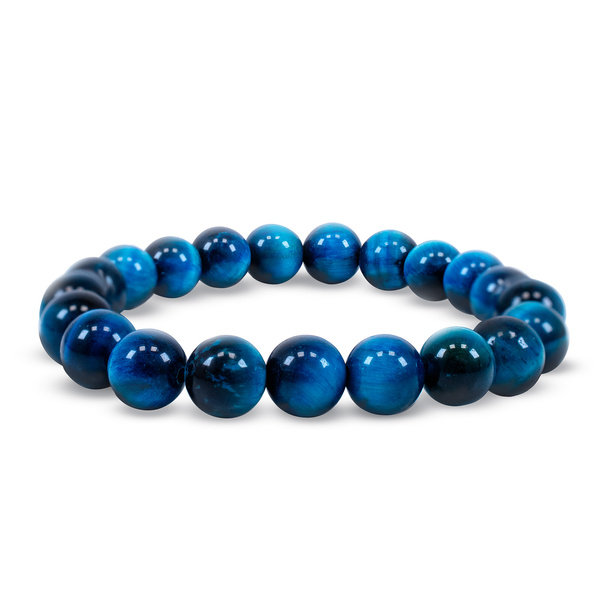 Pulsera con ojo de tigre azul