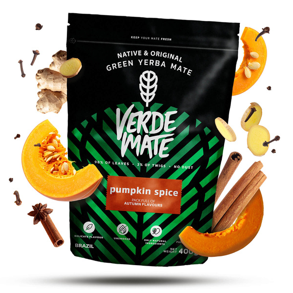 40 x Verde Mate Green Pumpkin Spice - Tostada 0,4 kg
