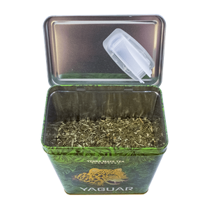 Yerbera – Boîte en métal + Yaguar Cannabis 0,5 kg