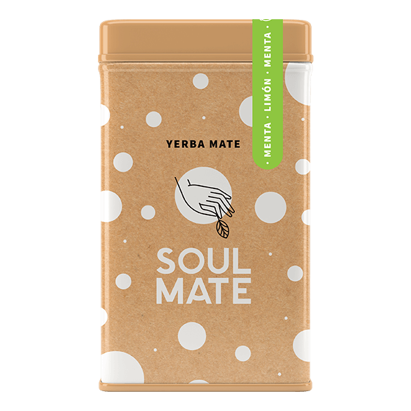 Yerbera – Boîte en métal + Soul Mate Orgánica Menta Limon 0,5 kg