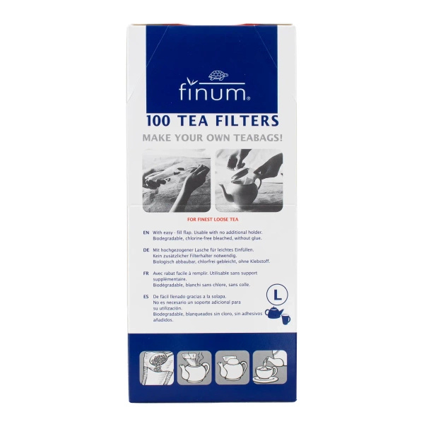 Paper tea filters – size L (100 pieces)