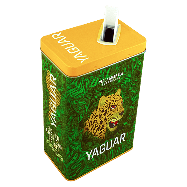 Yerbera – Boîte en métal + Yaguar Cannabis 0,5 kg