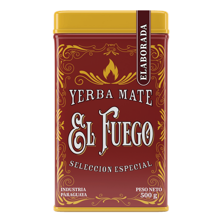 32 x Yerbera - Lata de El Fuego Elaborada 0,5 kg