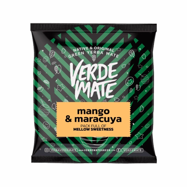 Verde Mate Green Mango & Maracuya - packaging