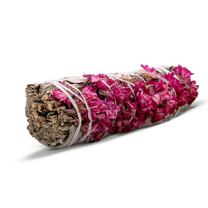 Salvia Blanca con Sinuata Rosa – Incienso 20-30 g (manojo)