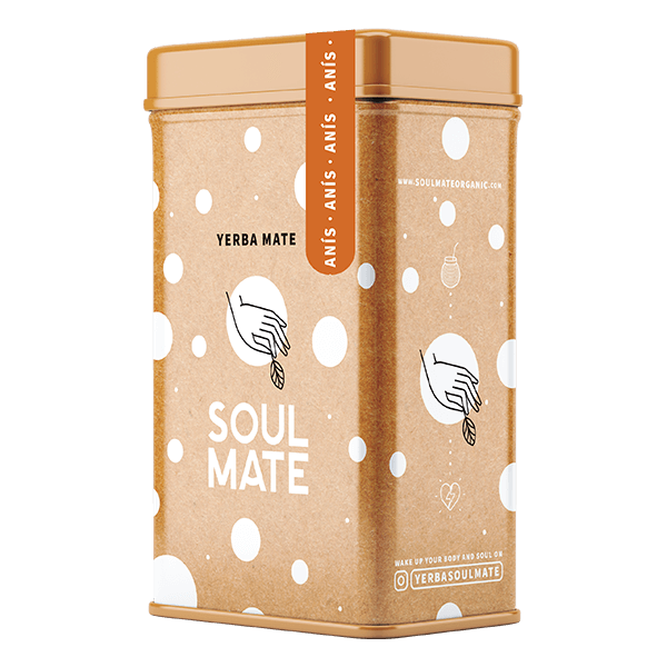 Yerbera – Boîte en métal + Soul Mate Orgánica Anís 0,5 kg