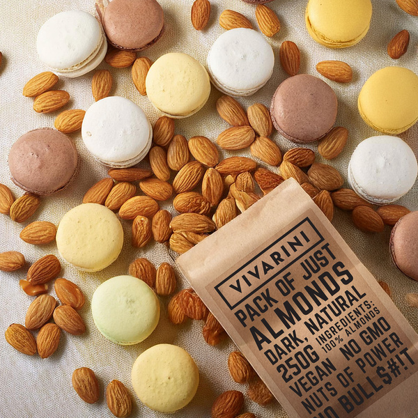 Vivarini – amandes naturelles (foncées) – 250 g