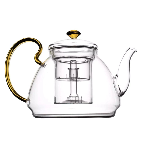 Tetera de cristal con cafetera Diamante 1200 ml