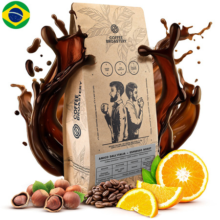 28 x Coffee Broastery - Kawa ziarnista Amico dall'Italia Espresso Roast 1 kg