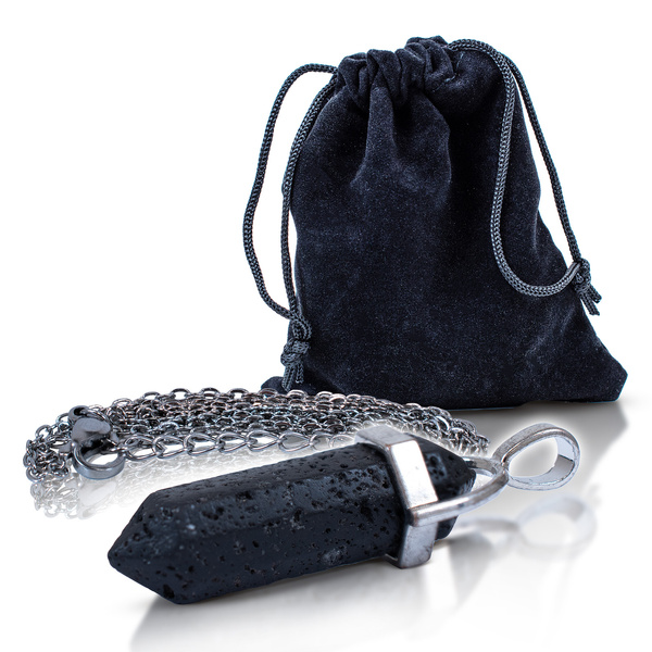 Colgante con piedra de lava