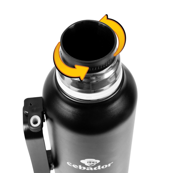 24 x YerbaGo – Thermos with Mate Gourd and Bombilla 1.3 L – black