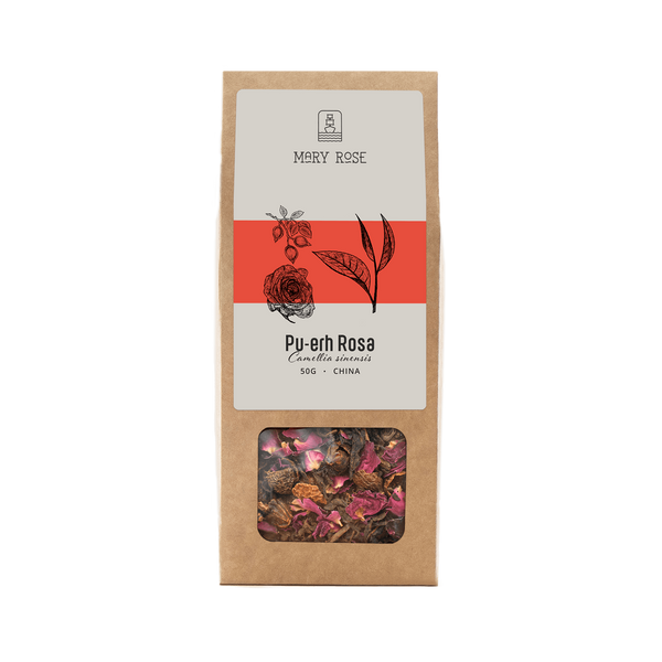Mary Rose - Té Rosa Pu-erh - 50g