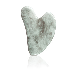 Gua sha en pierre de jade