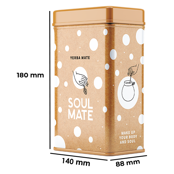 Yerbera – Plechovka + Soul Mate Orgánica Elaborada 0,5 kg