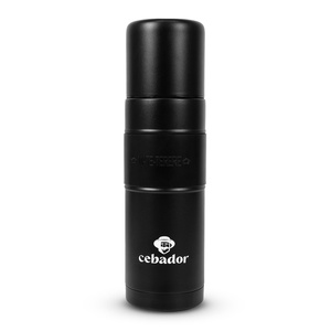 Yerbomos XL ALL IN ONE – 750 ml – Calebasse, thermos et bombilla en un (noir)