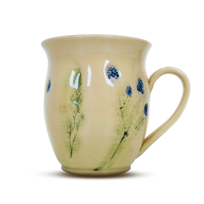 Kubek Ceramiczny Flora Blue 350 ml – seria Crater