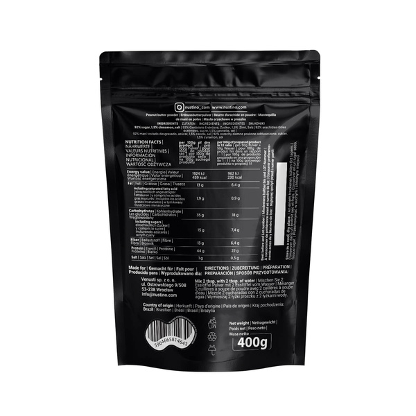 Nustino - Beurre d'arachide en poudre - Cinnamon 400g