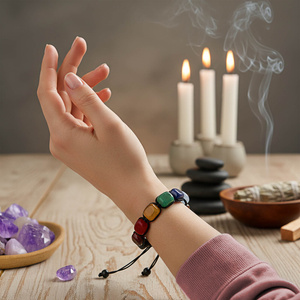 Bracelet "Seven Chakras" – on cord