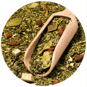 Yerbera – Tin can + Verde Mate Green Frutos Tropicales 0.5kg 