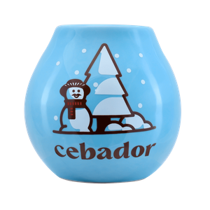 Ceramic Calabash - Snowman 350 ml