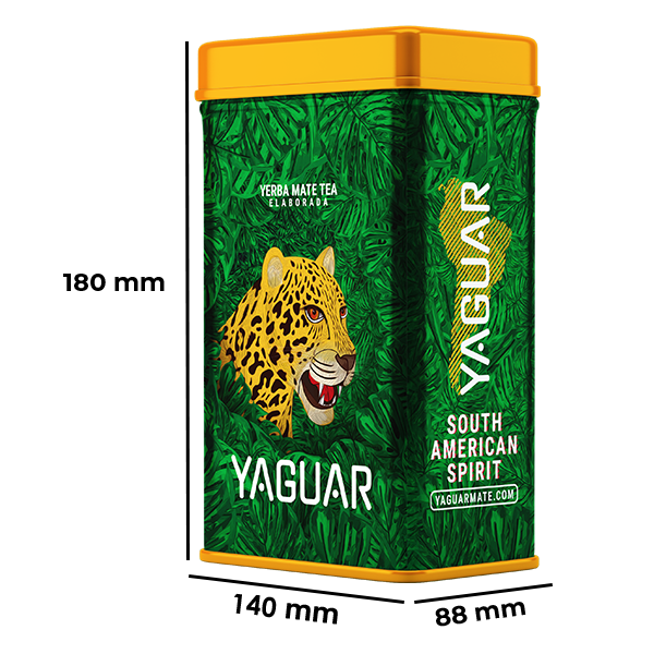 Yerbera – Boîte en métal + Yaguar Cannabis 0,5 kg